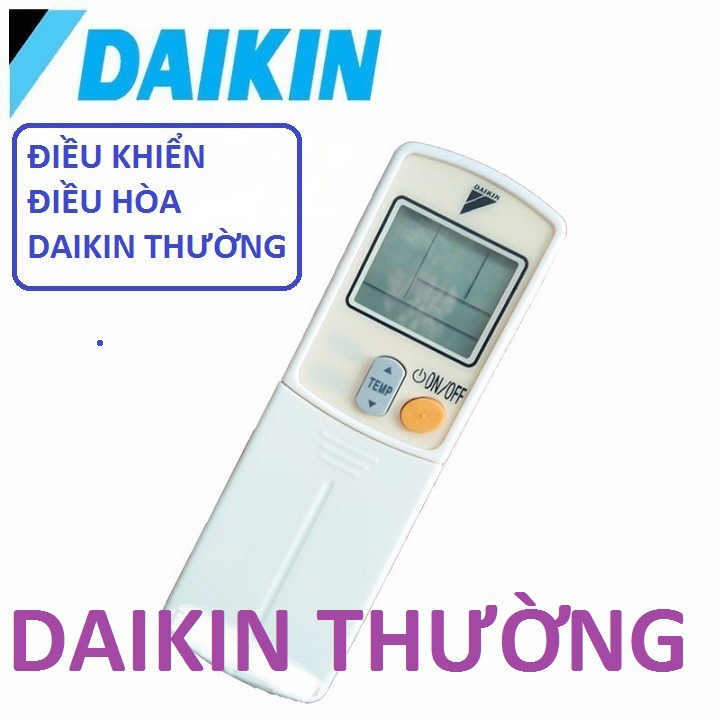 Điều khiển điều hòa DAIKIN hàng loại 1 chiều loại  2 nút  - REMOTE MÁY LẠNH DAIKIN LOẠI THƯỜNG bảo hành đổi mới tặng Pin