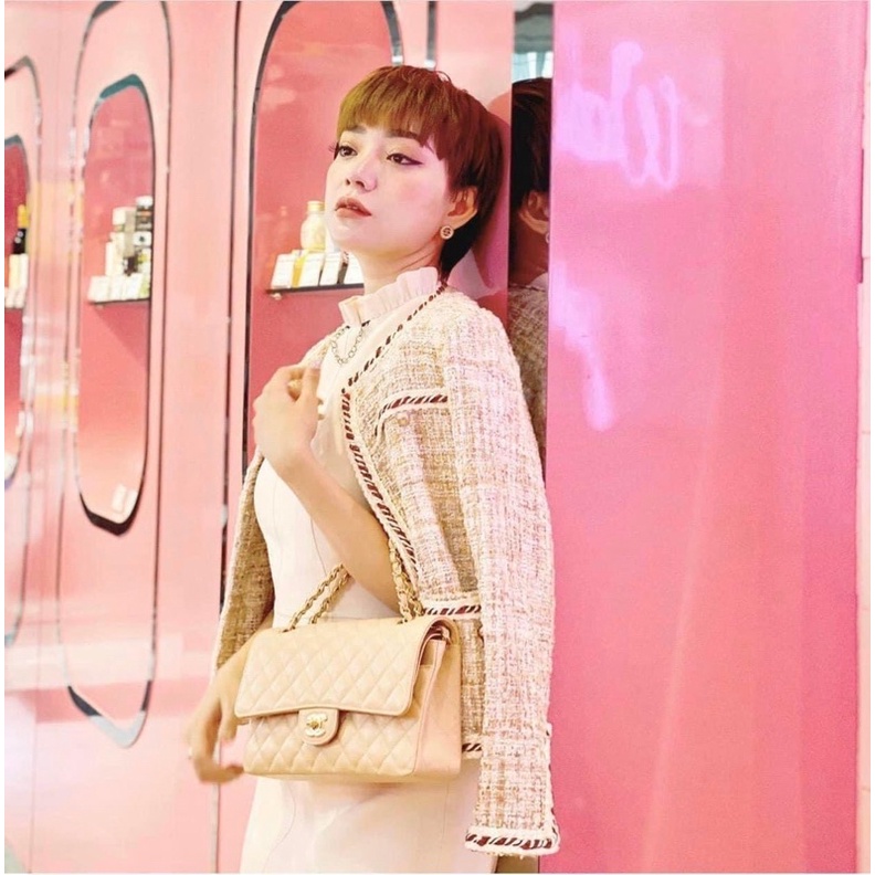 Túi đeo vai da hạt chuẩn V-I-P size 20 - 26cm