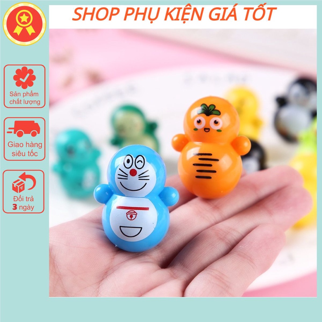 Lật Dật Cho Bé Siêu Dễ Thương, Lật Đật Mini Doraemon Cute Phô Mai Que