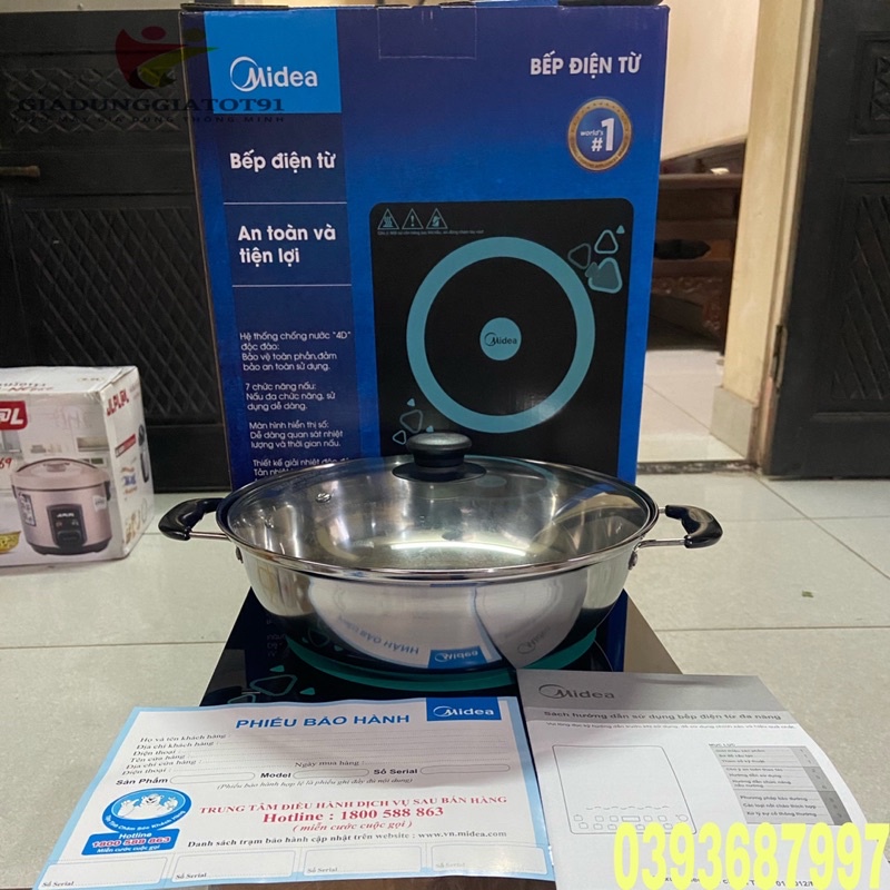 🍇BẾP ĐIỆN TỪ MEDIA 2120 CÔNG SUẤT 2100w GIÚP NẤU THỨC ĂN NHANH CHÓNG BẢO HÀNH 12 THÁNG