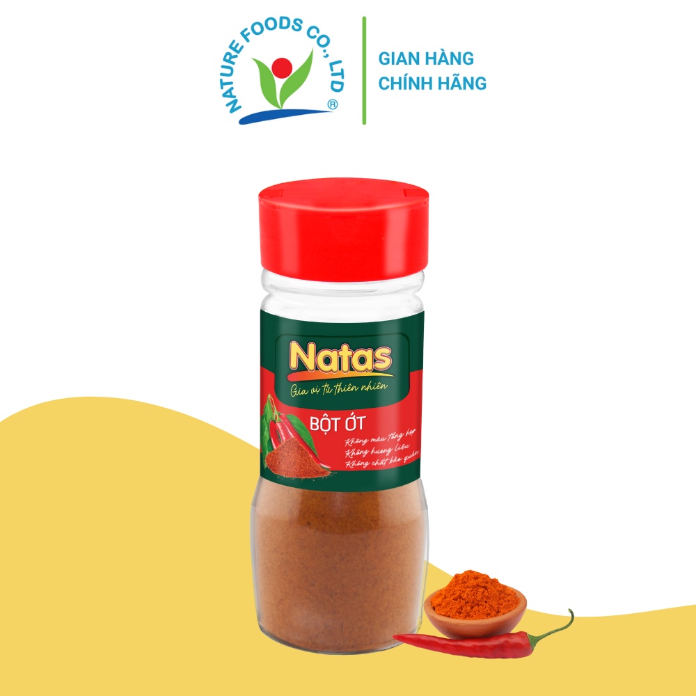 Bột Ớt Natas Hũ 45g- Gia vị nấu ăn