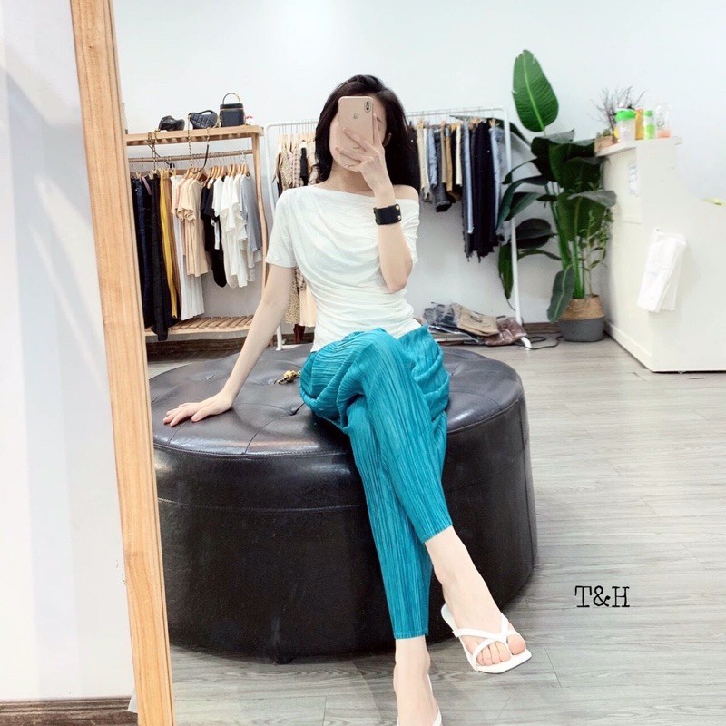 Quần nhăn bom freesize