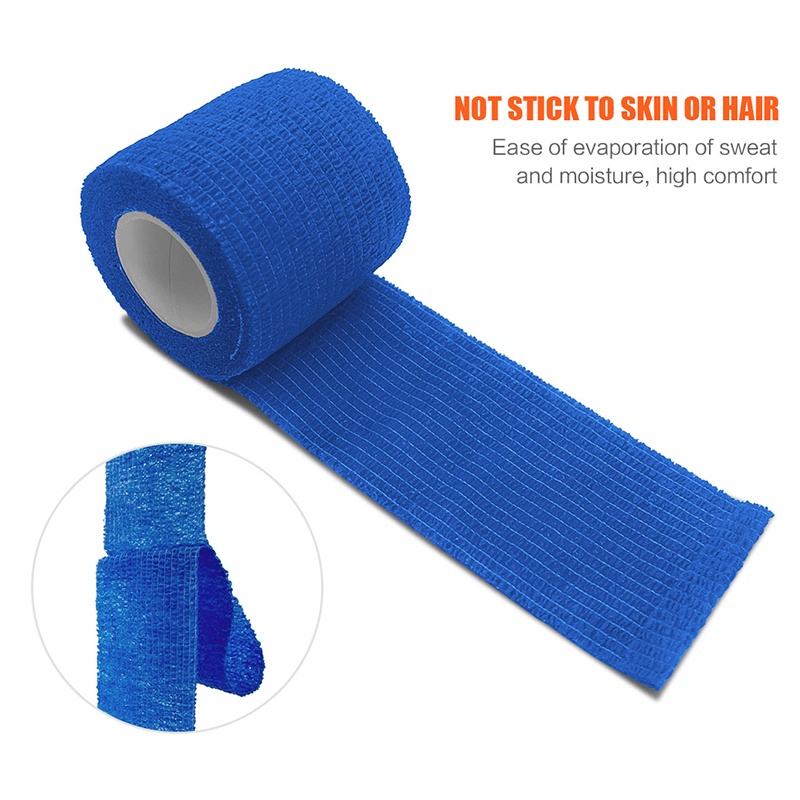 1 Băng Quấn Y Tế Tự Dính Co Giãn Nhiều Màu Sắc 4.6m Hỗ Trợ Khớp Ngón Tay / Đầu Gối