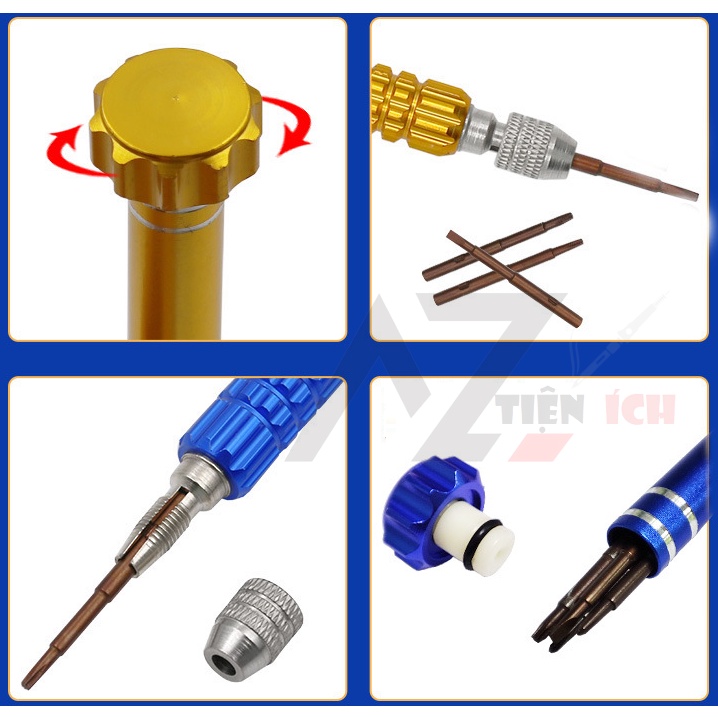 Bộ tua vít 5 đầu sửa chữa điện thoại đa năng cao cấp