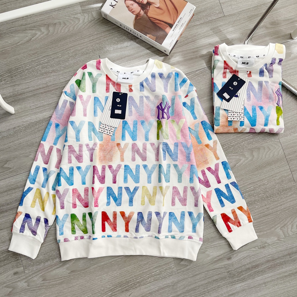 Áo nỉ MLB Mega tay dài Sweater nam nữ cao cấp
