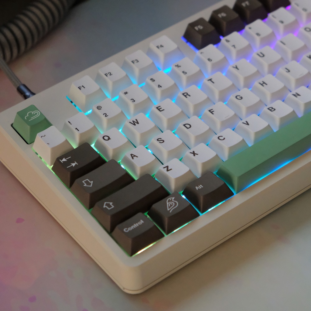 PBT keycaps Bộ Cherry Profile 141 Phím Dye Thăng hoa Bố cục ANSI Keycap cho Bàn phím chơi game cơ học Công tắc Gateron Kailh Box Cherry MX