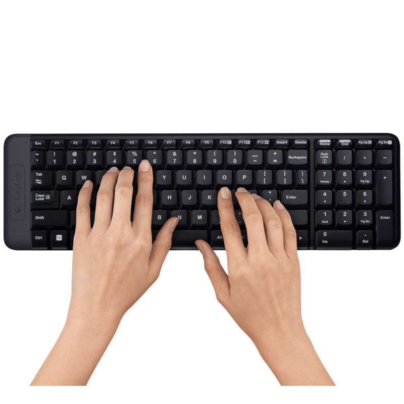 Combo Bàn Phím Chuột Logitech Không Dây MK220 - Hàng Chính Hãng