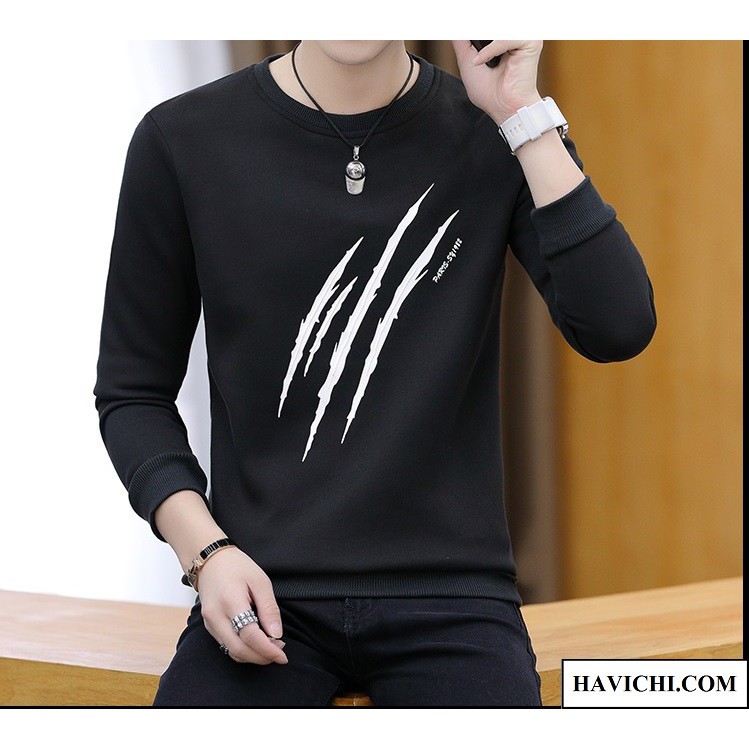 Áo thun nam tay dài 𝐅𝐑𝐄𝐄𝐒𝐇𝐈𝐏Sweater nam nữ 𝐅𝐑𝐄𝐄𝐒𝐇𝐈𝐏 áo thun nam dài tay đen 3 gạch khóa keos