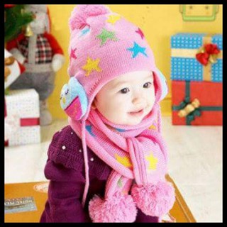 SÉT MŨ KHĂN LEN BỊT TAI CHO BÉ