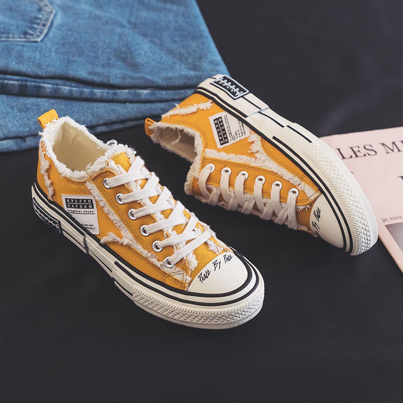 Giày MWC 0456 - Giày Thể Thao Nữ Đế Bằng, Sneaker Vải Canvas, Sneaker Cột Dây Cực Hot