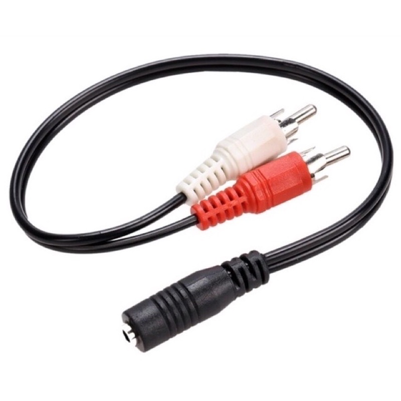 Dây jack chuyển 2 đầu bông sen ra đầu cái 3.5 cổng ra và cổng vào