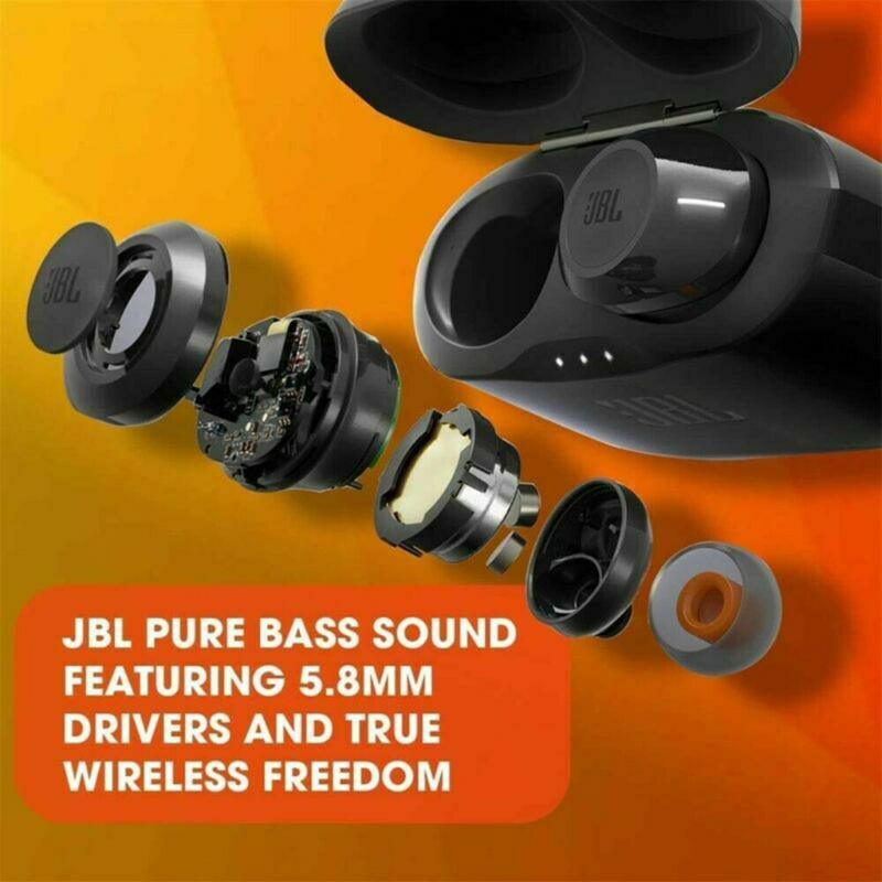 Tai Nghe Nhét Tai Không Dây JBL Tune 120 TWS Âm Thanh Siêu Trầm Có Sạc