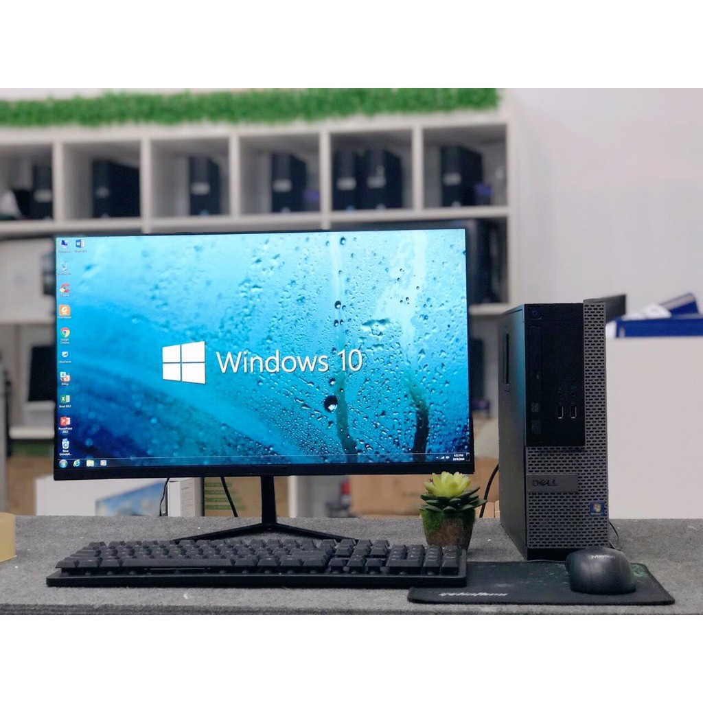 Bộ máy tính Để bàn Dell Core i7 - i5 - i3 Ram 8Gb SSD 120GB Vàn Màn hình 24 inch - Tặng bàn phím chuột - Bảo hành dài 21