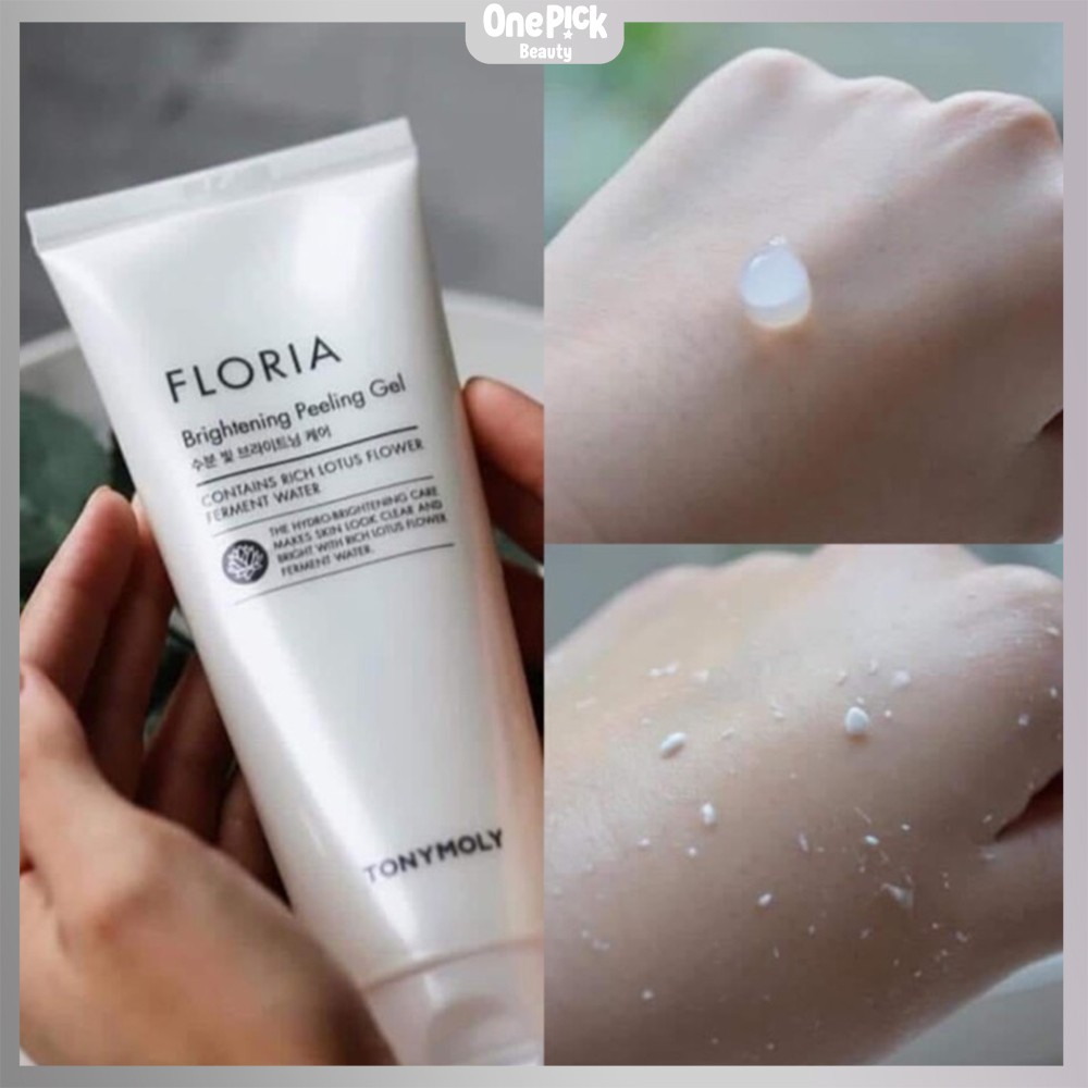 OnePick) Gel tẩy tế bào chết siêu cấp ẩm Tony Moly Dưỡng trắng, nâng tông, loại bỏ bã nhờn [TONYMOLY Floria Brightening Peeling Gel 150ml] | BigBuy360 - bigbuy360.vn