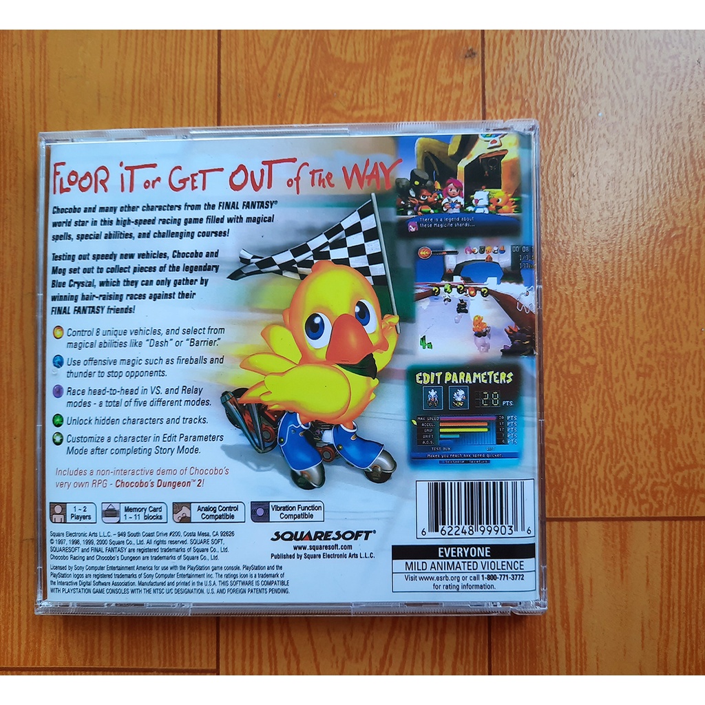 Game ps1 Chocobo racing no brand