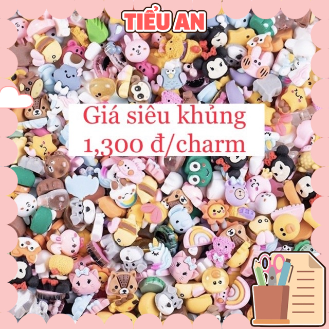 Charm (C196) - (Loại NHỎ) slime/ Dụng Cụ Nail/ [Ko Keo &amp; Nút] (50 cái - Mẫu ngẫu nhiên)