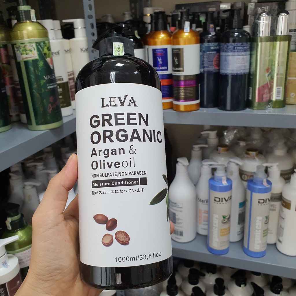 Dầu gội GREEN ORGANIC phục hồi tóc hư tổn khô sơ kiềm dầu sạch gàu, hương thơm nước hoa cặp gội xả 100ml chính hãng