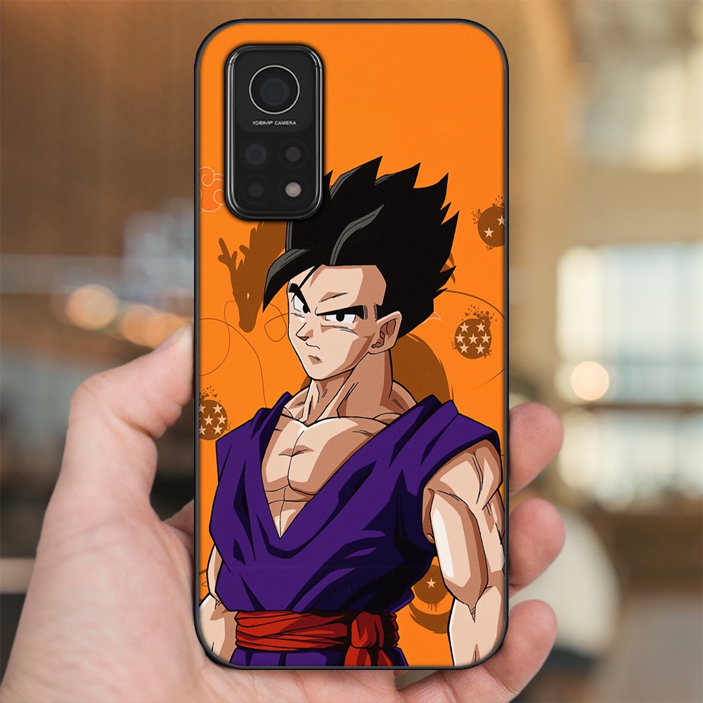 Ốp lưng Xiaomi Mi 10T Pro 5G viền đen in hình Gohan Dragon Ball