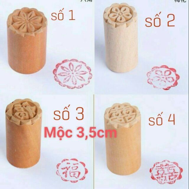 Mộc bánh pía 3,5cm