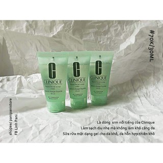 [Sample] Sữa rửa mặt Clinique Liquid Facial Soap Mild da khô, hỗn hợp khô vùng T, nhạy cảm.