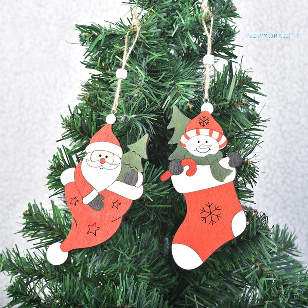 Phụ Kiện Treo Trang Trí Cây Thông Giáng Sinh Hình Ông Già Noel / Người Tuyết / Tuần Lộc