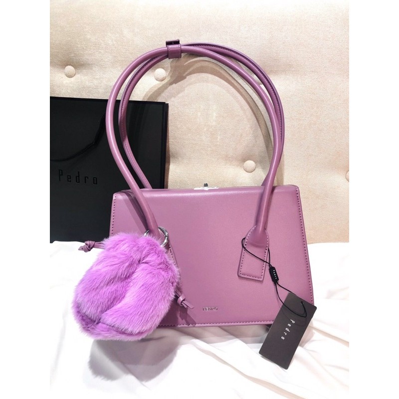 Túi tay cầm kẹp nách đeo vai  Pedro Casual Style Faux Fur Blended Fabrics Plain Party