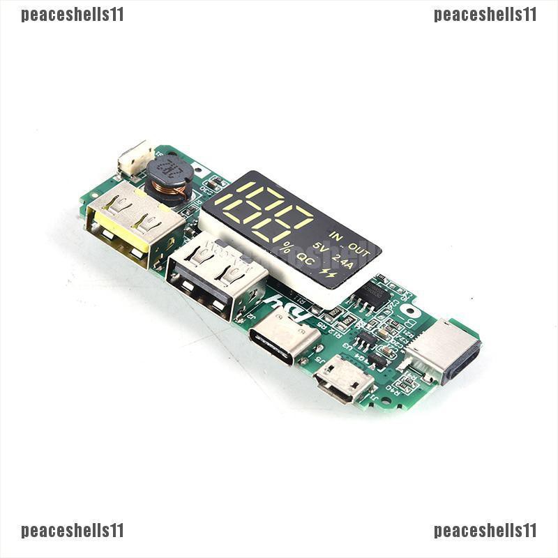 Pin Sạc Dự Phòng 5V 2.4A USB 18650 Có Đèn LED