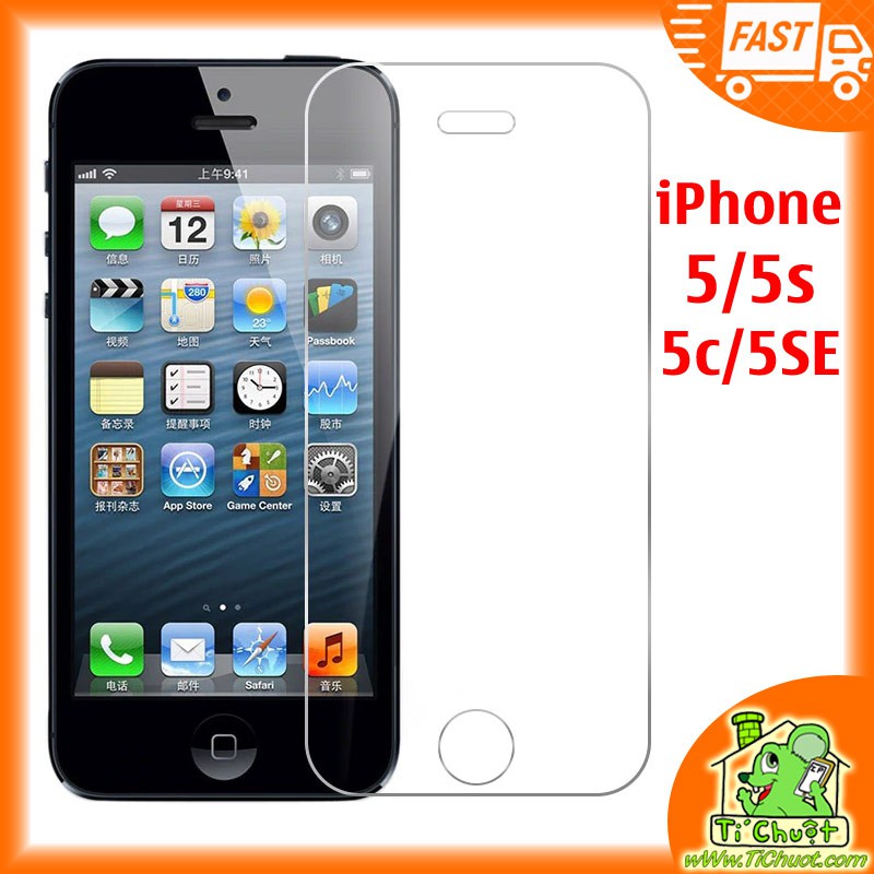 Kính CL iPhone 5/ 5s/ 5c/ 5 SE Cường Lực 2.5D