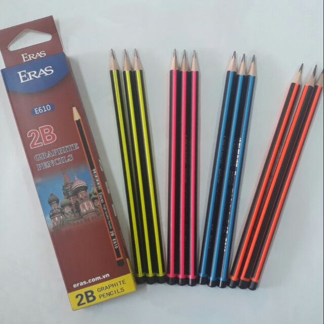Bút chì gỗ 2B Eras E610 hộp 12 cái