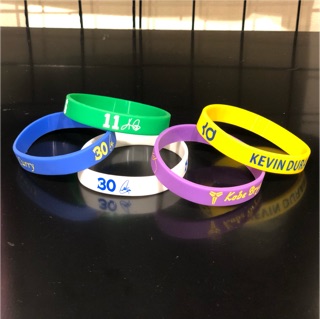 COMBO 10 VÒNG ĐEO TAY CAO SU NBA
