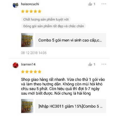 Combo 5 gói men xử lý bể phốt Chống Hôi, Chống Tắc Bồn Cầu Hiệu Quả