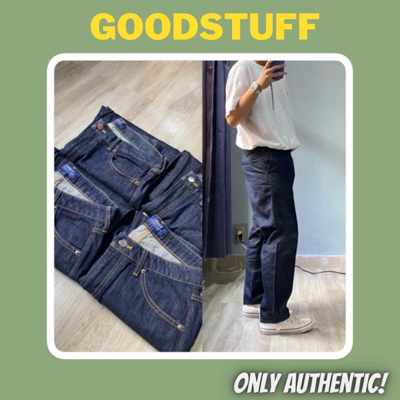 Quần Jeans Baggy Nam Nhật Bản🇯🇵 (Hiệu: 𝘾𝙧𝙖𝙛𝙩 𝘿𝙚𝙣𝙞𝙢) Raw Denim Tím Than
