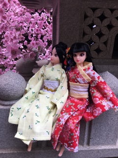 Yukata búp bê Bjd 30cm