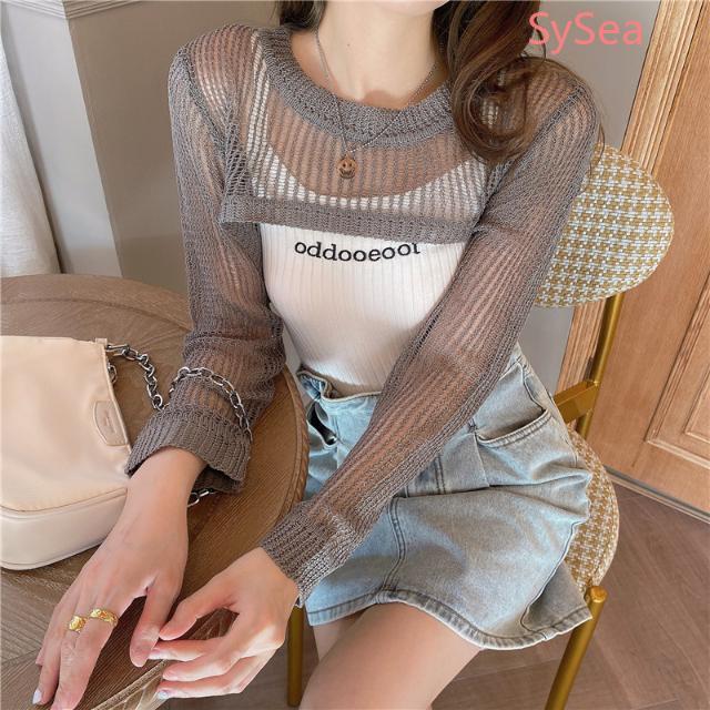 Set áo len không tay và khoác thời trang mùa thu dành cho nữ