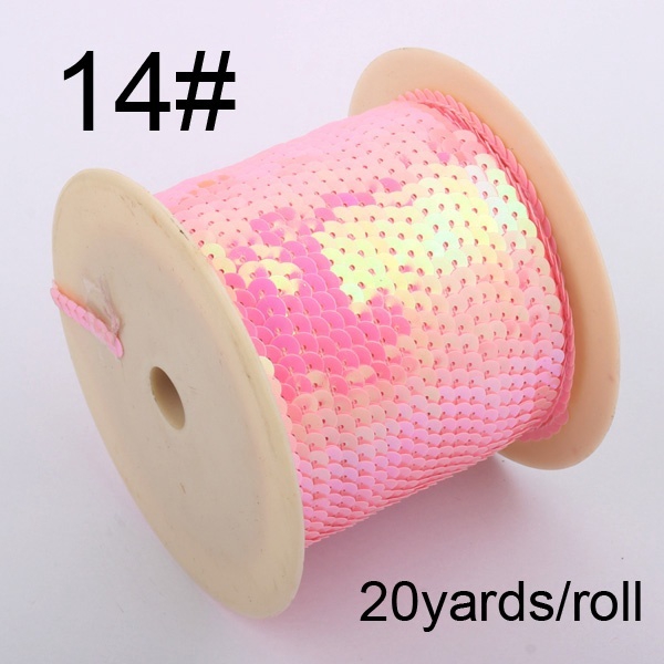 20 Yards Hạt Sequin Tròn Đường Kính 6mm