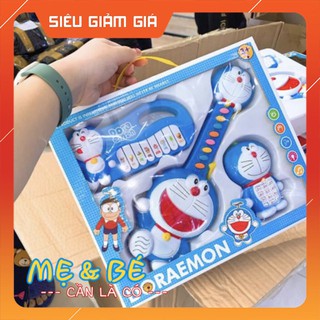 Bộ Đồ Chơi Đàn Doraemon Phát Nhạc 3 Món Dùng Pin ( KÈM PIN)