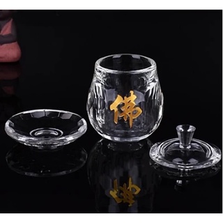 CHÉN NƯỚC CÚNG PHẬT - PHA LÊ CAO CẤP 7cm