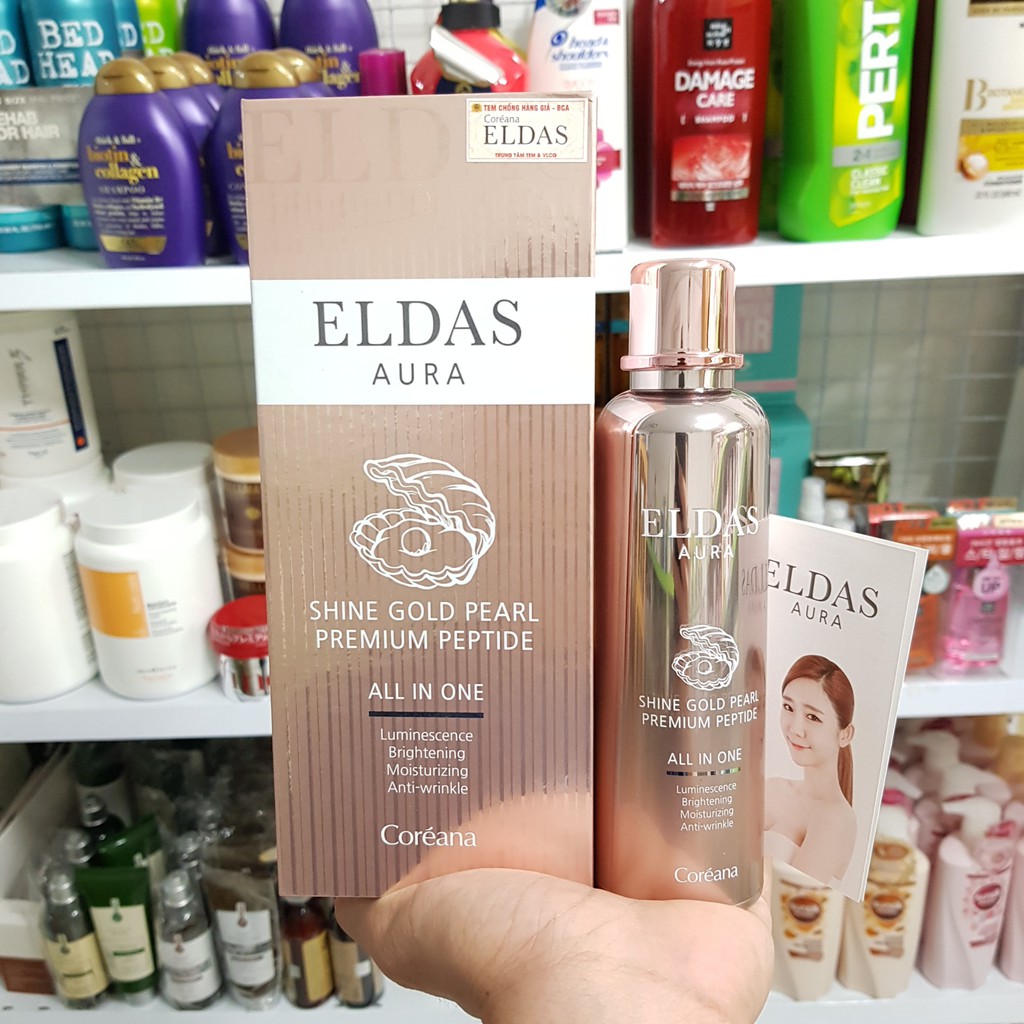 Tinh chất Eldas AURA Shine Gold Pearl Premium Peptide 100ml