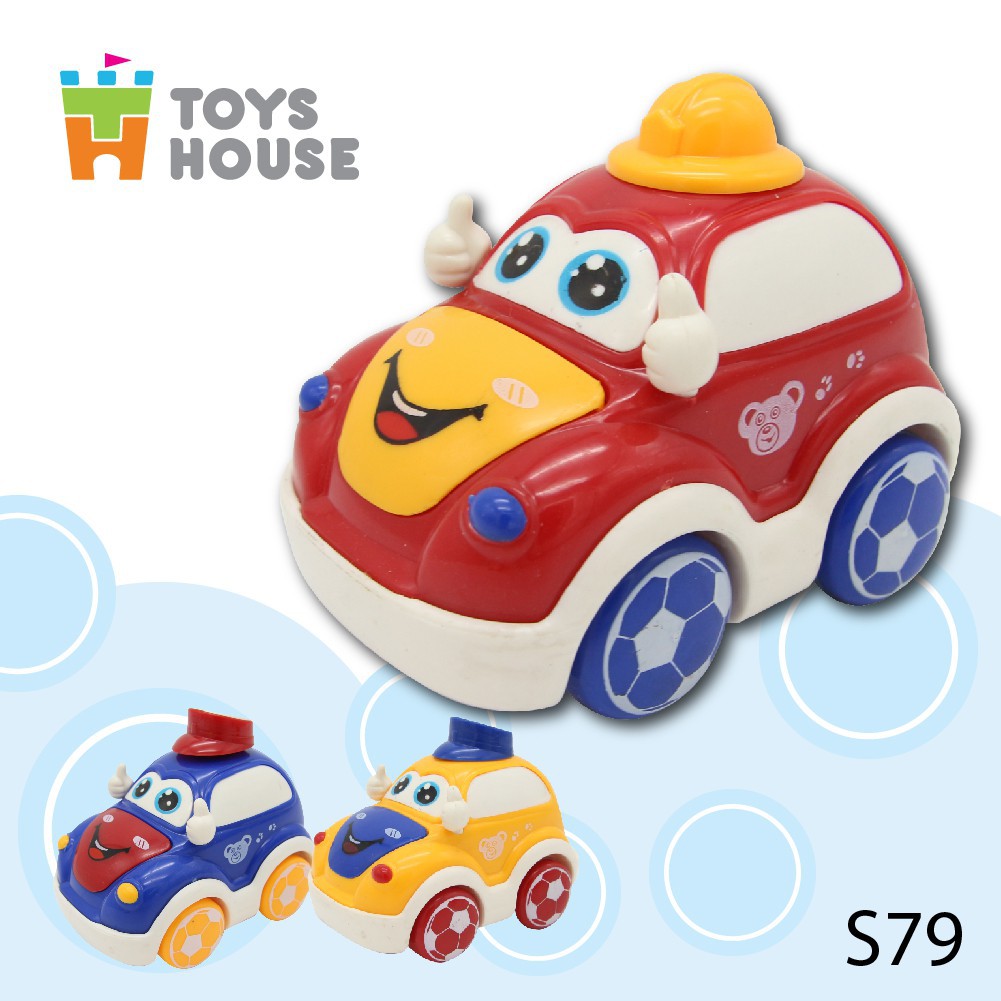 Ô tô đẩy đà đồ chơi cho bé tập bò, ô tô trớn đà ngộ nghĩnh Toyshouse S79 - Đồ chơi cho bé trai, bé gái