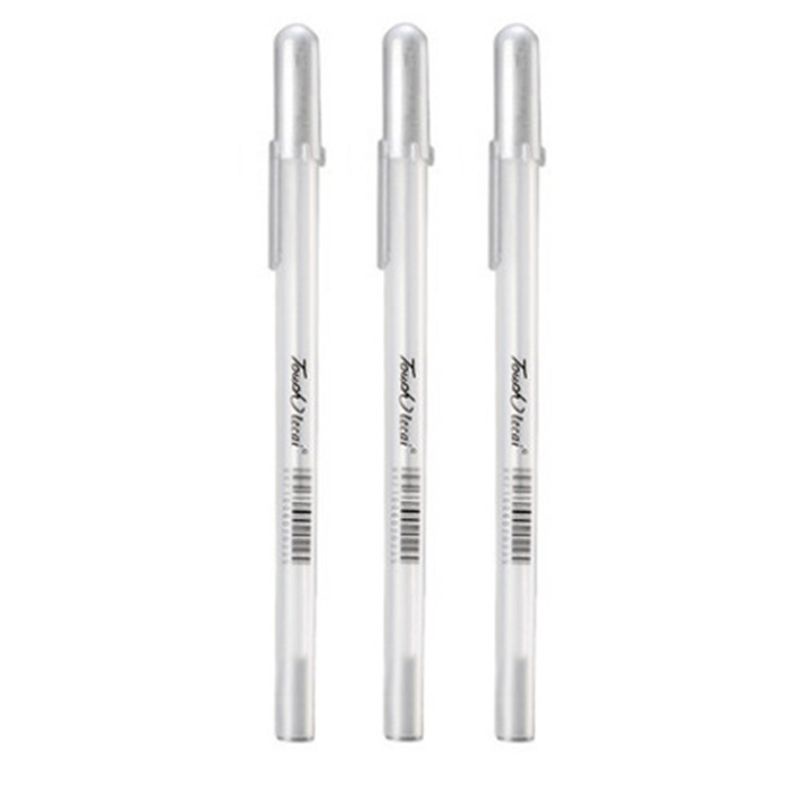 Bộ 3 Bút Gel Màu Trắng Đen Dùng Vẽ Tranh Chuyên Nghiệp