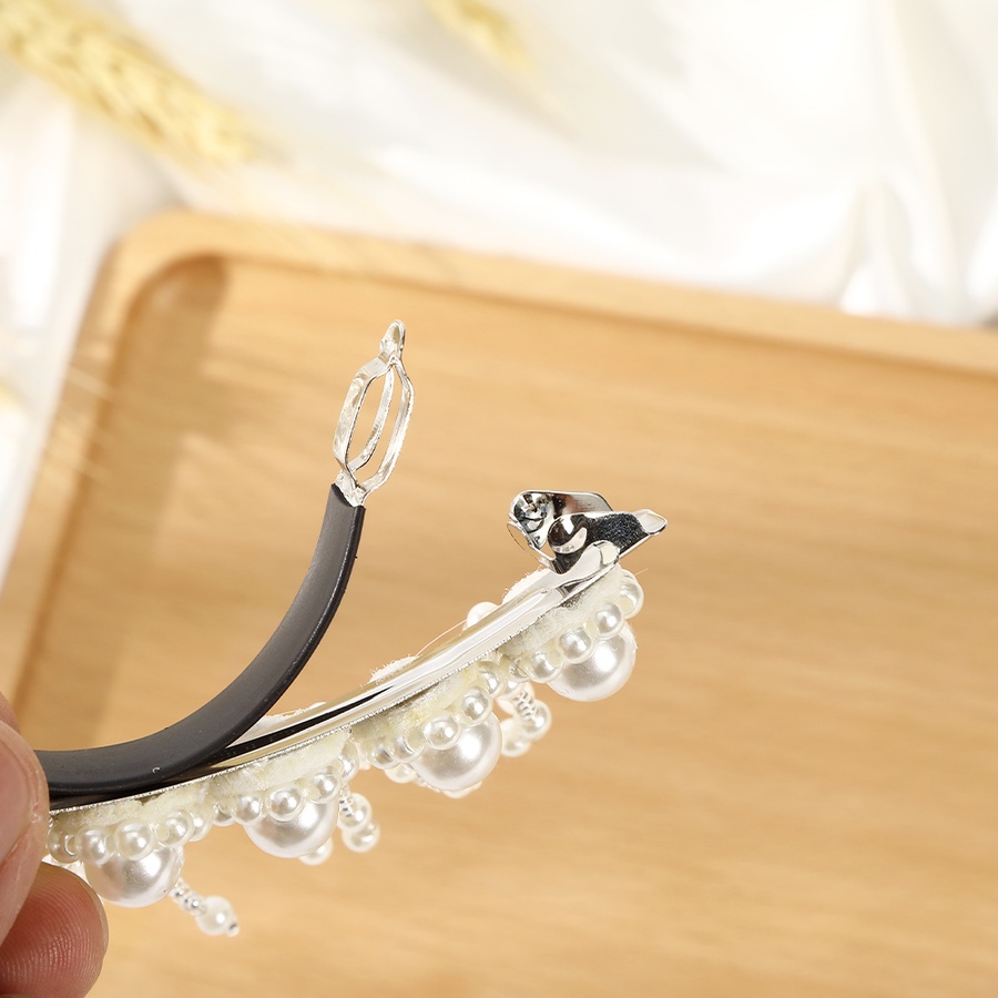 Kẹp Tóc Đính Ngọc Trai Giả Toàn Diện Phong Cách Hàn Quốc