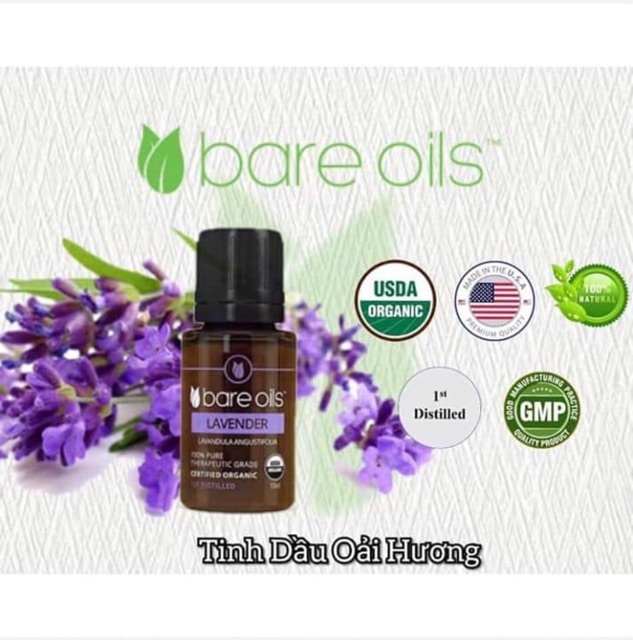 TINH DẦU LAVENDER BARE OILS –YOR HEALTH