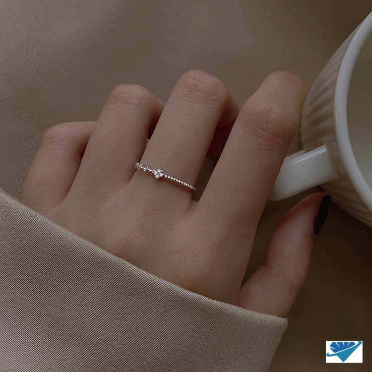 NHẪN BẠC NỮ DÁNG MẢNH NHỎ XINH