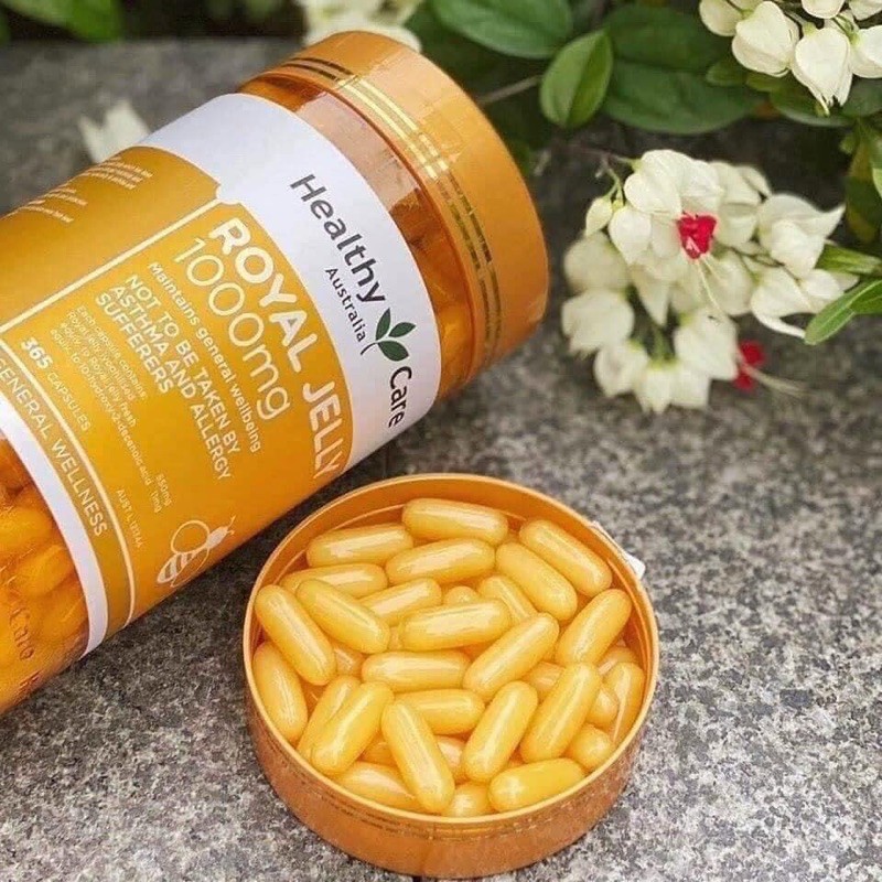 🌸🌸🌸Sữa ong chúa Healthy Care - Royal Jelly 1000mg🐝 - Hãng sản xuất : Heathy Care - Xuất xứ : Úc