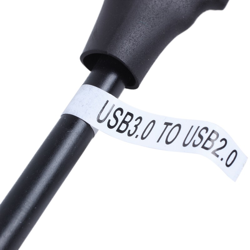 Black 2.0 9 Female to USB 3.0 20 Pin Male Cable Adapter Co