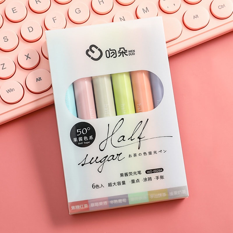 Bút Dạ Quang 6 Màu Tiện Dụng