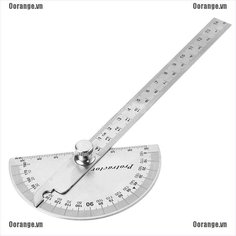 Thước đo góc đa năng 15cm 180 độ bằng thép không gỉ chất lượng cao