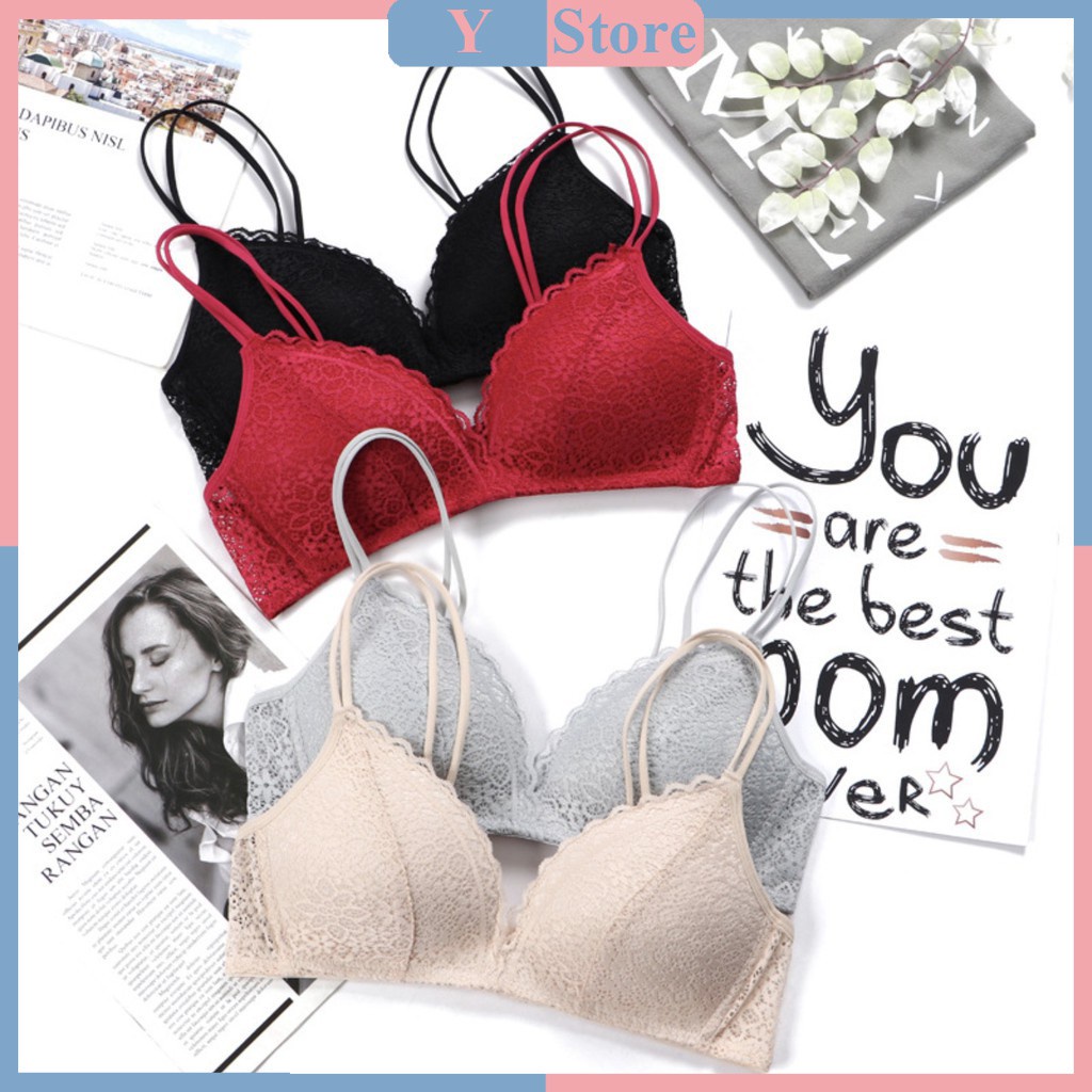 Áo Lót Đúc Ren Không Gọng Đệm Mỏng Siêu Đẹp Dây Dép Siêu Đẹp Hàng Cao Cấp BUKI