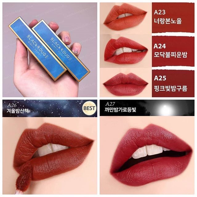[Mã SKAMSALEP6 giảm 10% tối đa 100K đơn 150K] Son kem Black Rouge Version 5 | BigBuy360 - bigbuy360.vn
