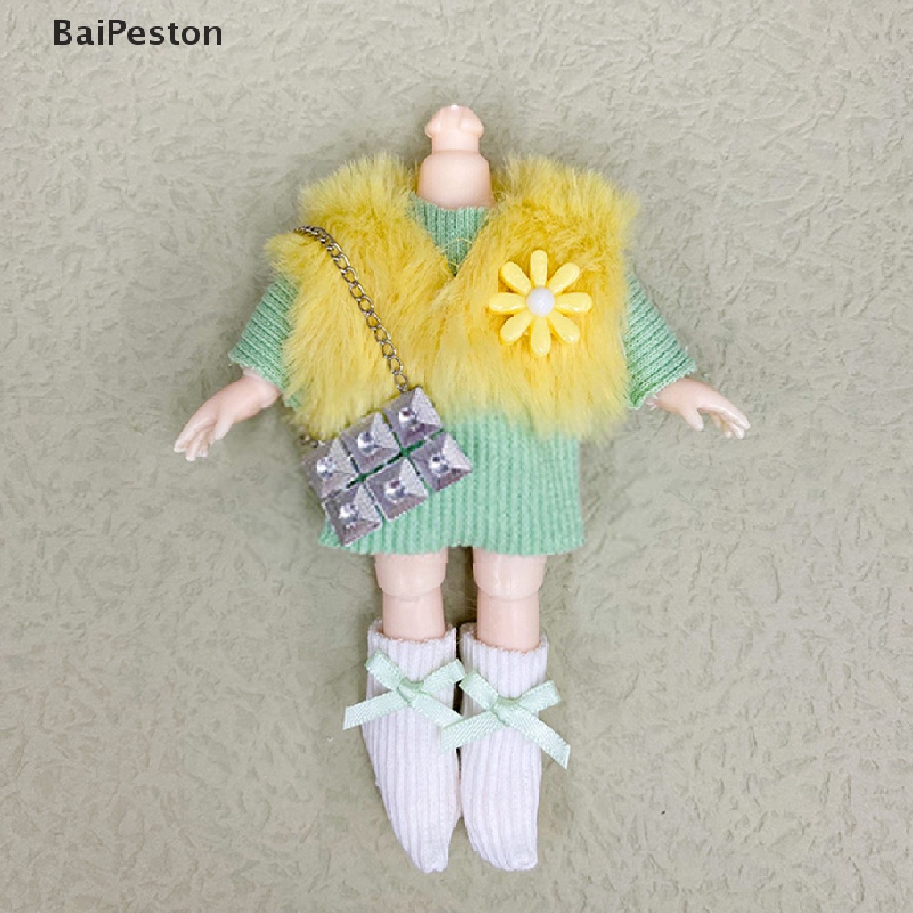 Bộ Đồng Phục Thời Trang Dành Cho Búp Bê 16-17cm Ob11 1 / 8 Bjd ♨Hot